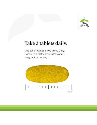 Suplemento Curamin Extra Strength Terry Naturally - 30 Tabletas