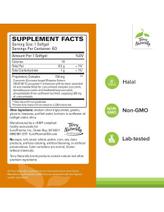Terry Naturally CuraMed 750 mg - Suplemento Antioxidante 60 Gelatinas 2