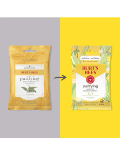 Toallitas Faciales Purificadoras Burt's Bees 10 Unidades Té Blanco 2