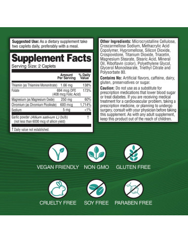 Suplemento de Ajo Garlique 6000 mcg Sin Olor 60 Tabletas