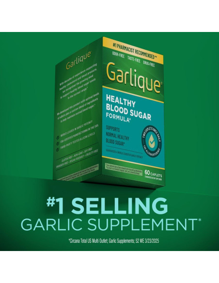 Suplemento de Ajo Garlique 6000 mcg Sin Olor 60 Tabletas