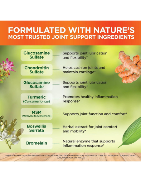 Suplemento Articular Vitalize Life - Glucosamina, Cóndroitina y Cúrcuma - 60 Cápsulas Vegetales