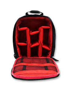 Mochila Impermeable para Cámara DSLR Winvin Roja Mediana 2