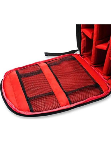 Mochila Impermeable para Cámara DSLR Winvin Roja Mediana