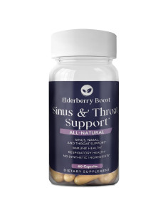 Cápsulas Herbales Elderberry Boost - Apoyo Nasal y Garganta 60u