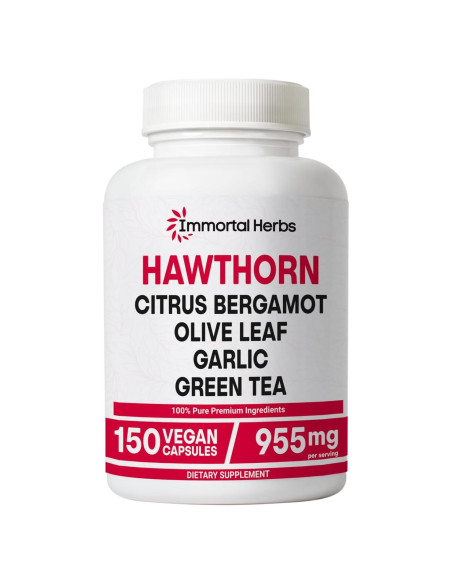 Cápsulas de Baya de Espino Immortal Herbs 150 Veganas 6-en-1