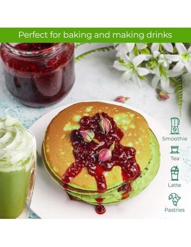 Polvo de Té Verde Matcha Orgánico uVernal 454g - 100% Puro