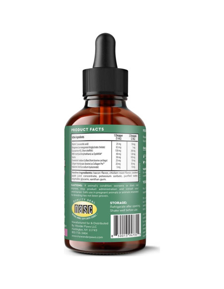 Glucosamina Líquida Wonder Paws para Gatos 56.7g - Articulaciones