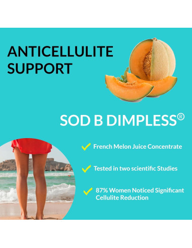 Suplemento Anticelulitis UpNourish 90 Cápsulas con Colágeno