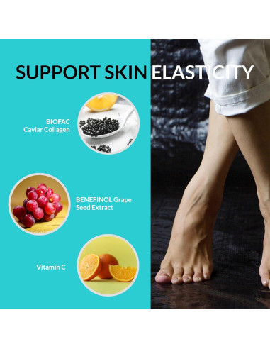 Suplemento Anticelulitis UpNourish 90 Cápsulas con Colágeno