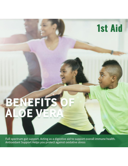 Suplemento de Aloe Vera Softgel 1st Aid - 120 Cápsulas
