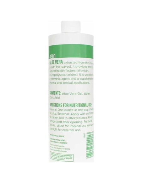 Extracto Puro de Aloe Vera 473 ml Grado Premium - Formulas Sistémicas