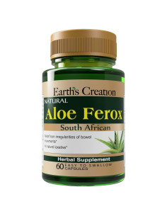 Aloe Vera Ferox Creación de la Tierra 60 Cápsulas Laxante Natural