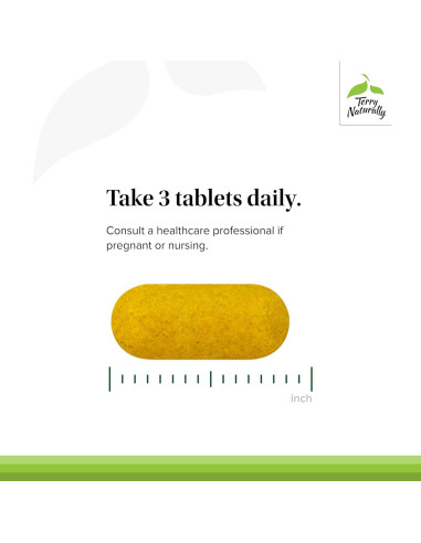 Suplemento Terry Naturally Curamin Dolor de Cabeza - 21 Tabletas