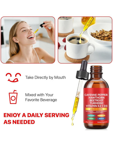 Gotas Líquidas de Pimienta de Cayena Ruduwu 60ml Suplemento Natural