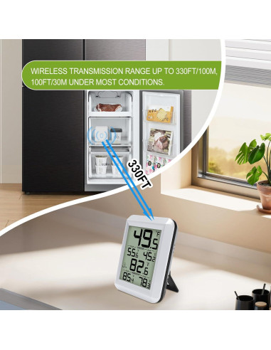 Termómetro Digital de Refrigerador Urageuxy WS0420S - Rango -40C a 60C