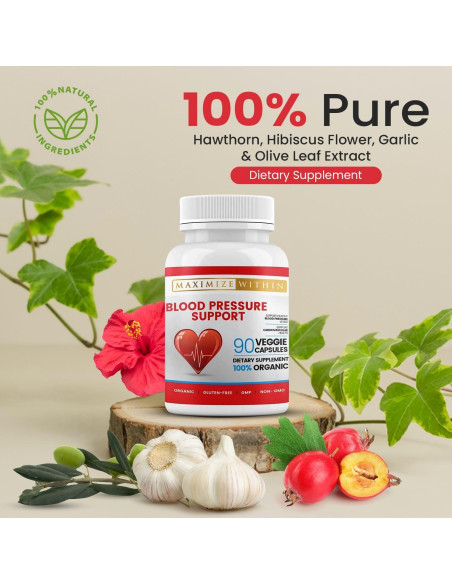 Suplemento Natural para Presión Arterial Maximize Within - 90 Cápsulas