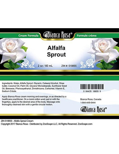 Crema de Brote de Alfalfa Bianca Rosa 56.7 g Sin Rellenos