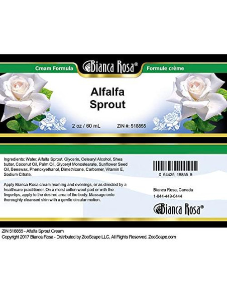 Crema de Brote de Alfalfa Bianca Rosa 56.7 g Sin Rellenos