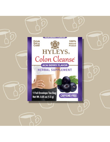 Té Herbal de Limpieza de Colon Hyleys Acai Berry - 25 Bolsitas