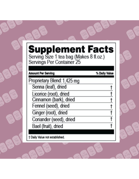 Té Herbal de Limpieza de Colon Hyleys Acai Berry - 25 Bolsitas