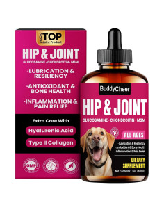 Suplemento Líquido para Perros BuddyCheer 60ml - Glucosamina y Colágeno