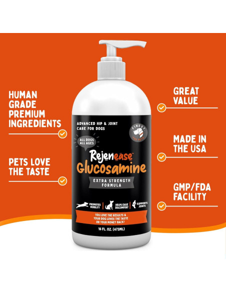 Suplemento Líquido Glucosamina Finest for Pets 453g Articulaciones