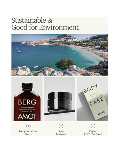 Loción Corporal Refrescante AEOLIS Bergamota 199.5 ml - Hidratante Vegano