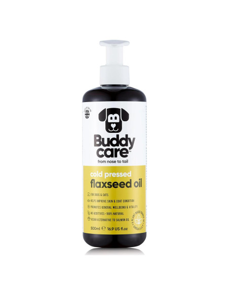 Aceite de Semilla de Lino Buddycare 500 ml - Suplemento para Perros
