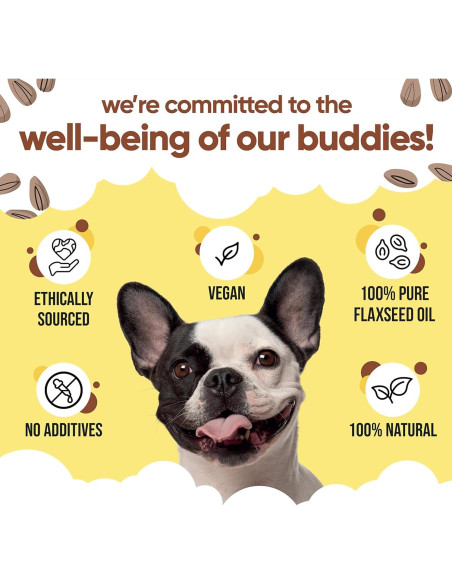 Aceite de Semilla de Lino Buddycare 500 ml - Suplemento para Perros