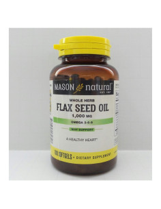 Aceite de Semilla de Lino Mason 1000mg 100 Cápsulas Blandas