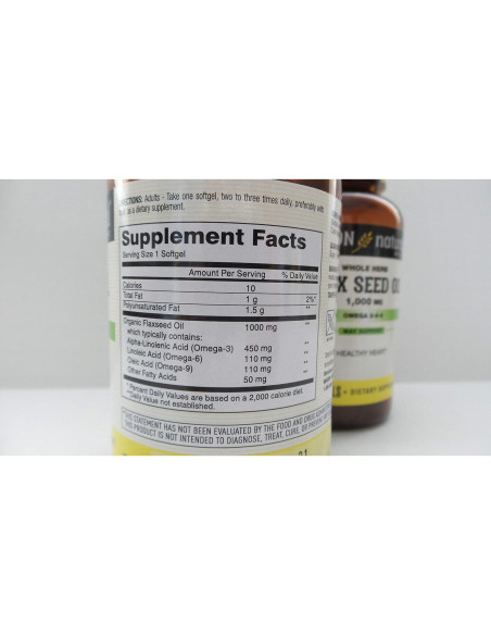 Aceite de Semilla de Lino Mason 1000mg 100 Cápsulas Blandas