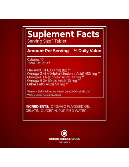 Aceite de Semilla de Lino 1000mg Spring Valley - 200 Gelatinas