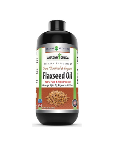 Suplemento Aceite de Semilla de Lino Amazing Omega 473 ml - Omega 3