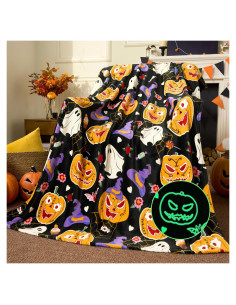 Manta que Brilla en la Oscuridad Joiedomi 127x152 cm Franela