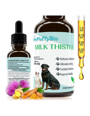 Cardo Mariano ProFluffyBio para Perros 56.7 g - Soporte Hepático