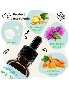 Cardo Mariano ProFluffyBio para Perros 56.7 g - Soporte Hepático 2