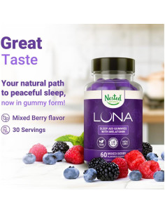 Gomitas para dormir Nested Naturals - 60 gomitas veganas 2