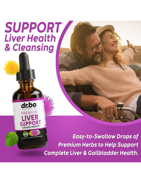 Suplemento Hepático Orgánico DR. BO 59.15ml - Gotas Desintoxicantes