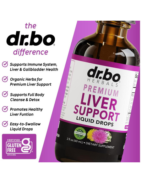 Suplemento Hepático Orgánico DR. BO 59.15ml - Gotas Desintoxicantes