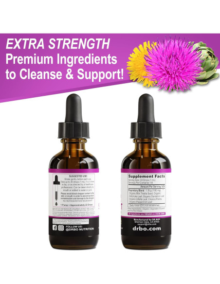 Suplemento Hepático Orgánico DR. BO 59.15ml - Gotas Desintoxicantes