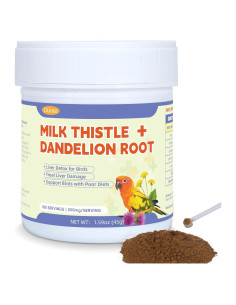 Suplemento Herbal Ourea para Aves - Cardo Mariano y Diente de León, 180 Porciones