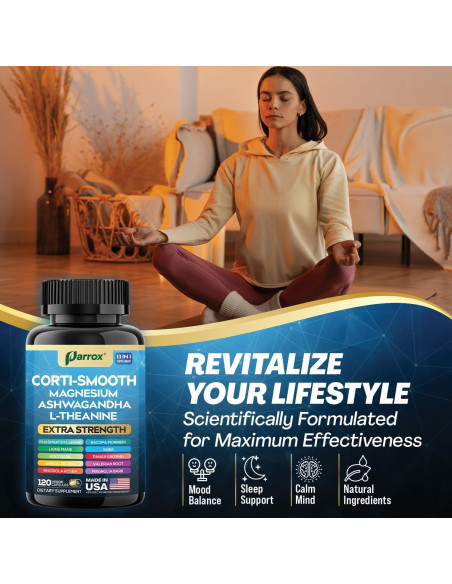Suplemento Corti-Smooth Parrox 120 Cápsulas Bienestar Integral