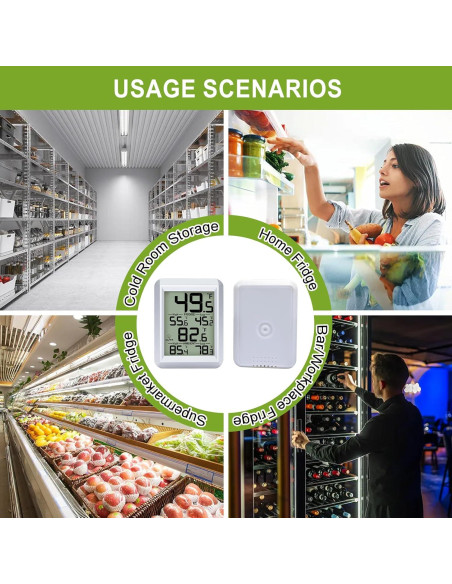 Termómetro Digital de Refrigerador Urageuxy WS0420S - Rango -40C a 60C