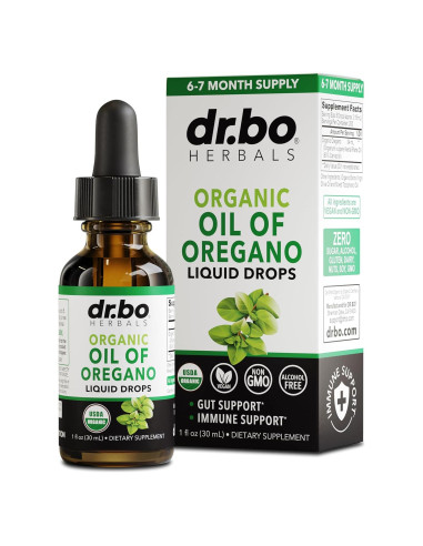 Gotas de Aceite de Orégano Orgánico DR. BO 29.57 ml - Salud Digestiva