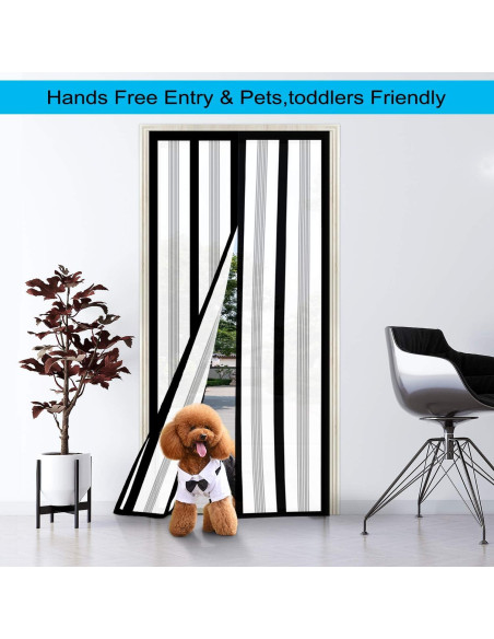 Cortina de Puerta Aislante Magnética SANJIANKER 90x204 cm