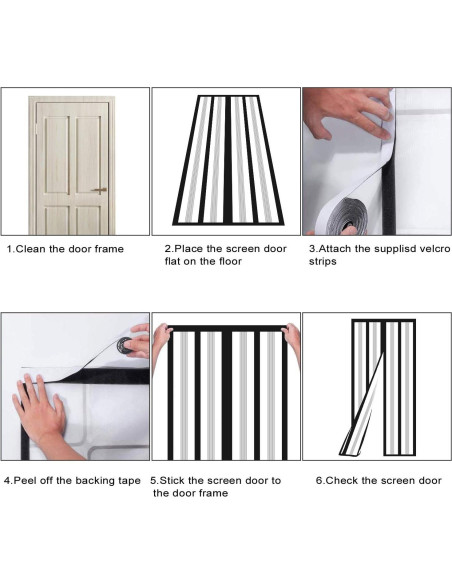 Cortina de Puerta Aislante Magnética SANJIANKER 90x204 cm