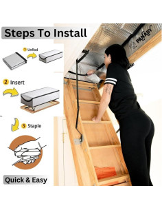 Cubierta de Aislamiento para Escaleras de Ático Panady RBT1 137x64 cm 2