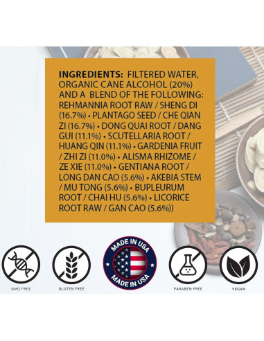 Fórmula Gentiana Long Dan Xie Gan Tang 30 ml - Suplemento Herbal