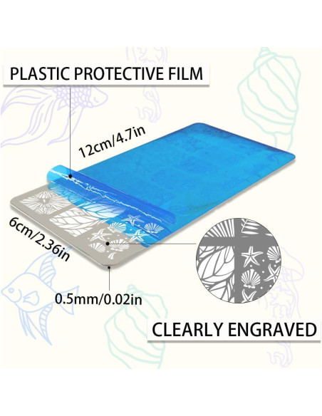 Estampador de Uñas PH PandaHall 3 Piezas Acero Inoxidable